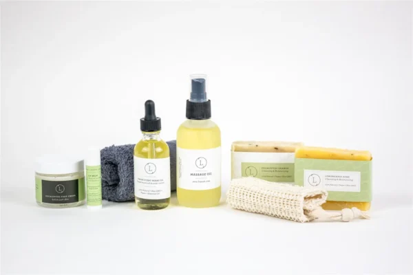 Fresh earthy Natural skincare set, Eucalyptus bath and body, Men Grooming kit/Body oil - Image 15