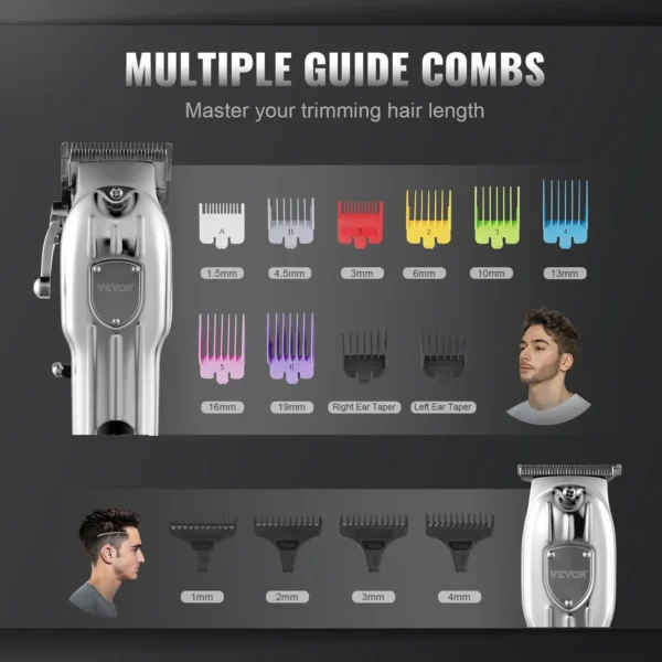 VEVOR Professional Hair Clipper for Men Cordless Barber Clipper and Trimmers Set - Image 5