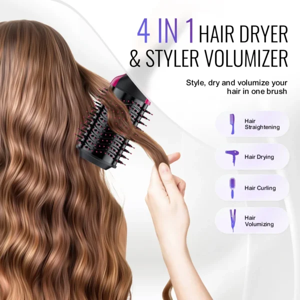 VEVOR Hair Blow Dryer Brush Ionic Hair Dryer and Styler with 2.95" Oval Barrel - Image 4