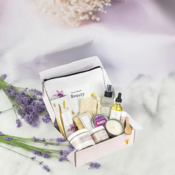 Spa Gift Box, Natural Lavender Bath & Body Relaxing Package for Friend - Image 2