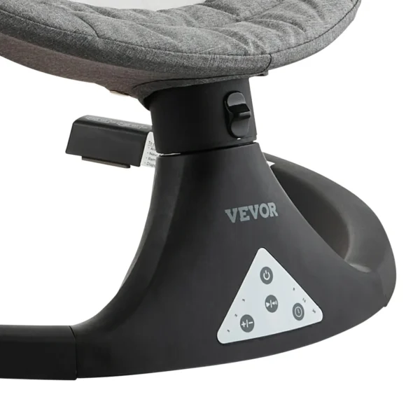 Baby Swing for Infants 5 Speeds 3 Seat Positions Remote Control Toy Bar 3 Toys - Image 10