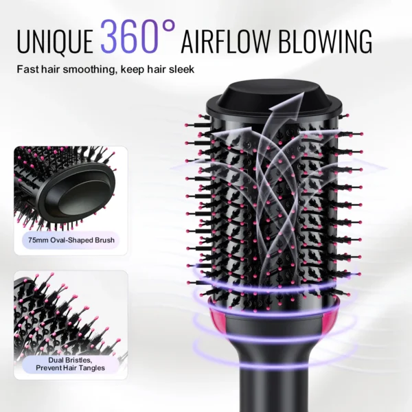 VEVOR Hair Blow Dryer Brush Ionic Hair Dryer and Styler with 2.95" Oval Barrel - Image 13