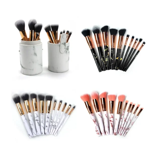 La Canica 10 In 1 Makeup Brush Set With Travel Friendly Container - Image 3